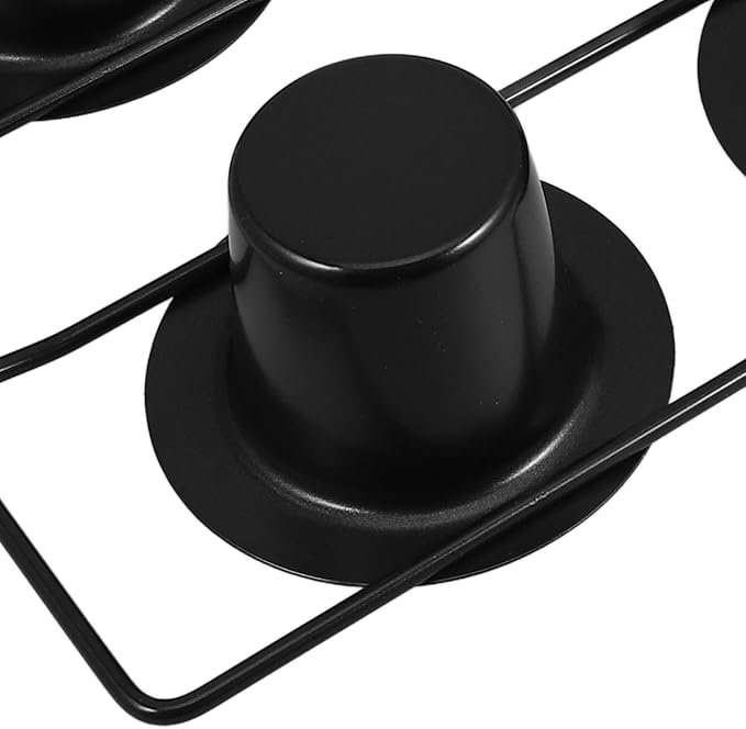 Cup Nonstick Muffin and Cupcake Baking Pan Deep Cup Popover Tin for Heavy-duty Carbon Steel with Elegant Black Finish for Home Kitchens and Events