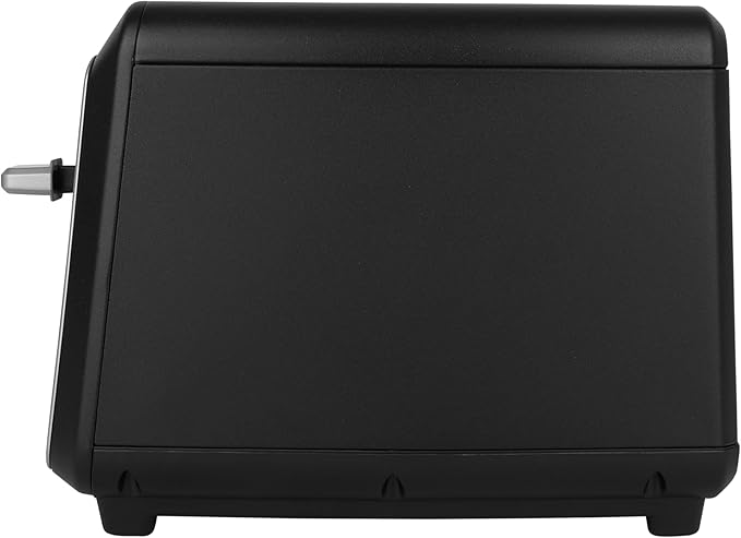 Kalorik Toaster Designer Series 2-Slice with Large LED Display and Adjustable Shade Settings, Features Digital Countdown Timer Wide Slots and High Lift Lever, 850-Watts, Black