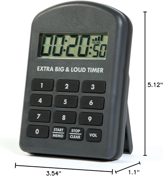 Extra Big & Loud Timer - for Noisy Commercial Kitchens!