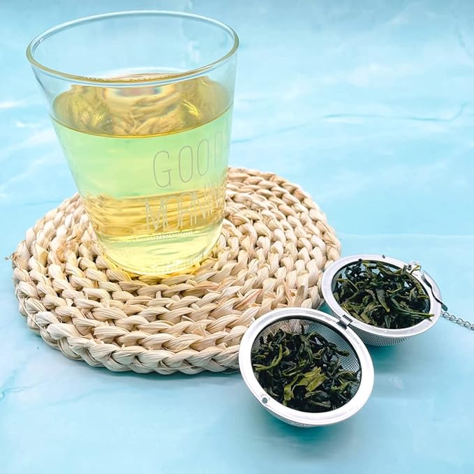 Cute Tea Infuser, Mushroom Pendant Tea Ball Tea Filter Cute Stainless Steel Ball Mesh Strainer for Loose Tea and Spices & Seasonings (Red Mushroom)
