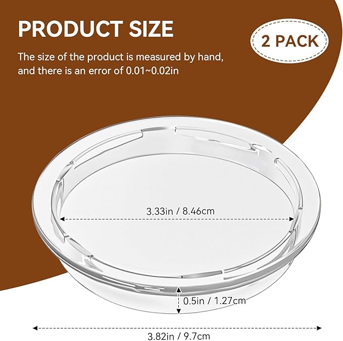 Milk Frother Lid for Keurig K-Café Coffee Maker, Milk Frother Replacement Lids, Hot and Cold Frothing Cup Lid Only for Keurig K-Café Single Serve Latte & Cappuccino Coffee Machine（2 Pack）