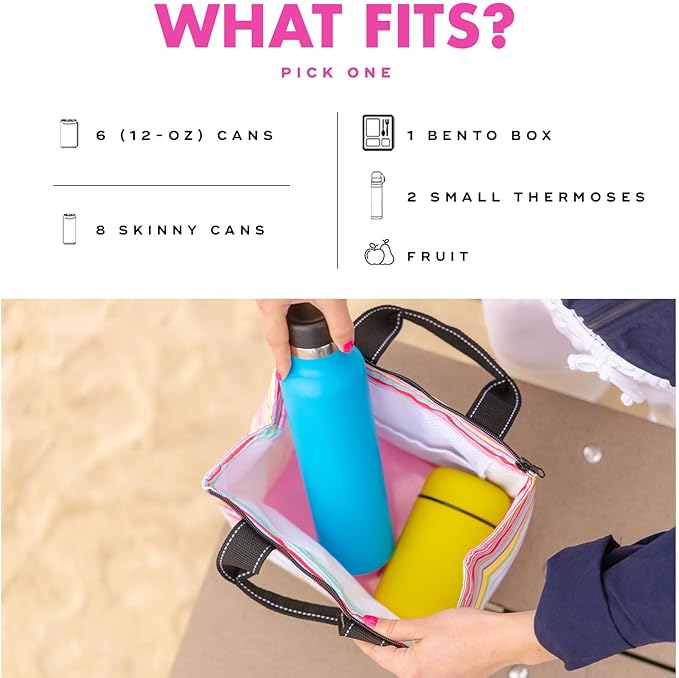 SCOUT Eloise Lunch Bag - Lightweight Insulated Soft Lunch Box, Opens Wide, Zips Closed, Interior Pocket, for Women, Work, Beach, Travel, Pool & Picnic
