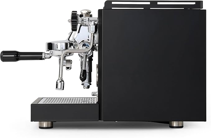 Diletta Bello+ Espresso Machine (Black) Bundle w/Rocket Espresso Giannino Espresso Grinder (Black/Wood)