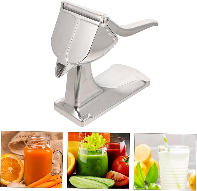 Hand Press Fruit Juicer Tool for Lemon Pomegranate Manual Citrus Extractor with Unique Juices Outlet for Easy Pouring for Home Professional Use