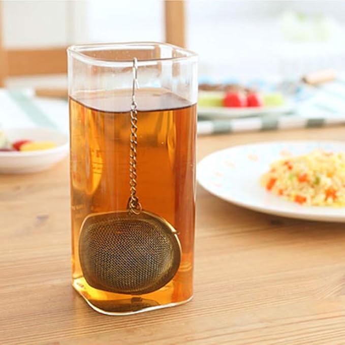 Tea Steeper, 2Pcs Mesh Tea Infuser Premium Tea Filter Tea Interval Diffuser with Extended Chain Hook for Brew Loose Leaf Tea and Spices & Seasonings