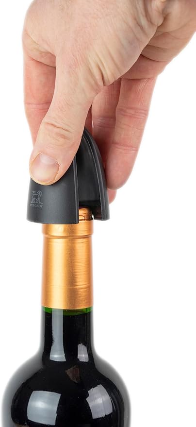 Peugeot Elis Touch Rechargeable Electric Corkscrew With Foil Cutter, Carbone