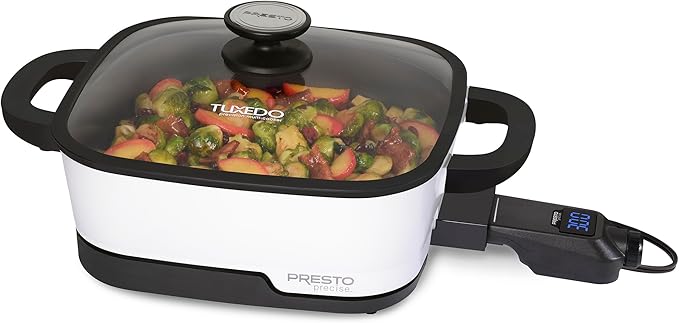 Presto 07118 Tuxedo™ Digital Precision Skillet Multi-Cooker