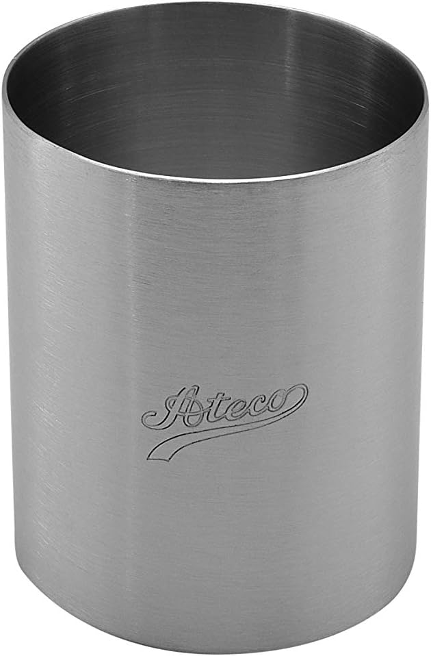 Ateco Round Cake Ring Dessert Mold, 3" High x 2.375" Diameter, Stainless Steel