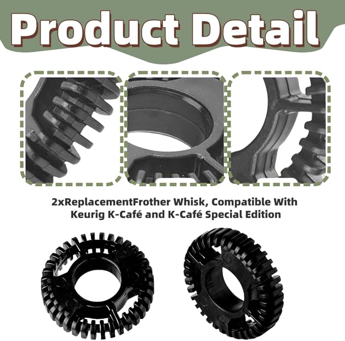 Replacement Parts Frother Whisk,Compatible with Keurig K-Café and K-Café Special Edition Single Serve Coffee Latte & Cappuccino Maker