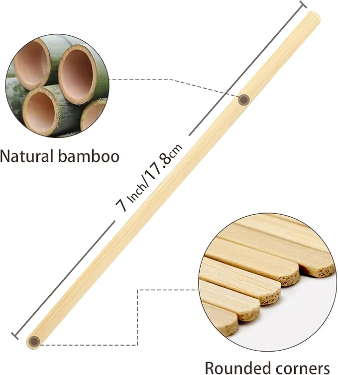 Bamboo Coffee Stirrers Individually Wrapped 1000 Count, 7 inch Coffee Stir Sticks - For Hot Drinks and Cocktails, Smooth End, Disposable and Travel-Friendly