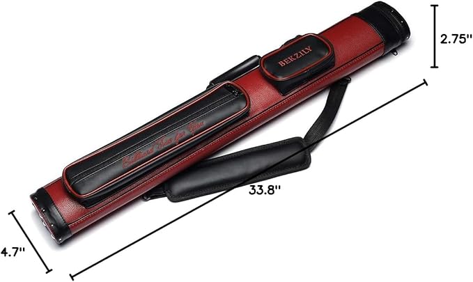 2X2 Billiards Pool Cue Tube Carrying Case