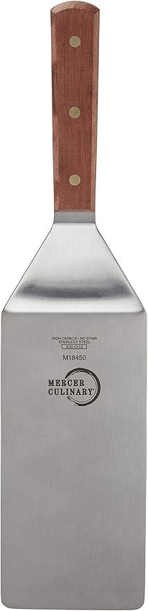 Mercer Culinary Praxis Rosewood Handle Heavy Duty Turner,Brown, 8" x 4"