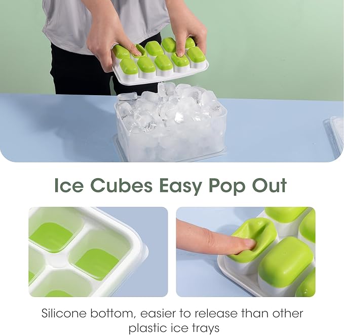 DOQAUS Ice Cube Trays 8 Pack