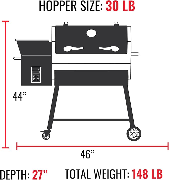 recteq pellet smoker grill Weekend Warrior Bundle, Wood Pellet Grill Smoker, Outdoor Grills & Smokers, 740 Sq. In. Cooking Area, 18 lb hopper