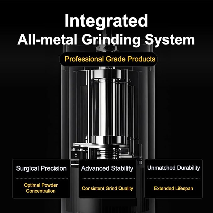 V4 Manual Coffee Grinder with Foldable Handle and External Adjustment, Espresso Drip Coffee Grinder with Aluminum Alloy Body & Stainless Steel Burr for Consistent Grind – Travel Camping Home Use