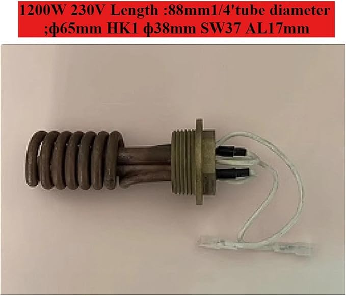 Compatible for Expobar E61 Coffee Machine 1200W 230V Heating Tube with Gasket