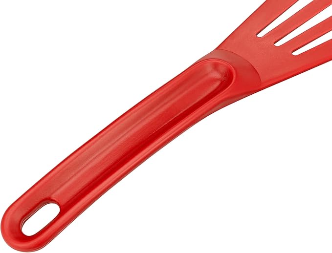 Matfer Bourgeat Exoglass® High Temperature Pelton Spatula, Red