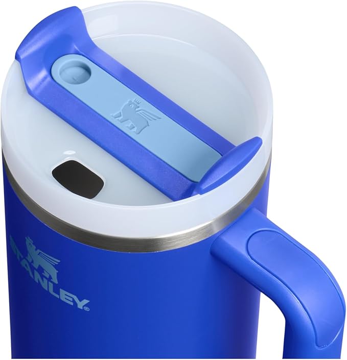 STANLEY Quencher H2.0 Tumbler with Handle and Straw 40 oz | Flowstate 3-Position Lid | Cup Holder Compatible for Travel | Insulated Stainless Steel Cup | BPA-Free | Cobalt