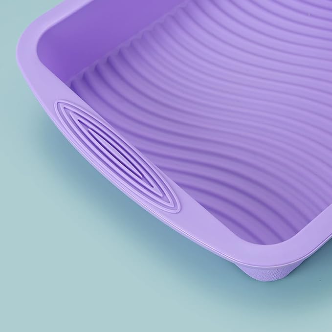 Silicone Baking Tray Silicone Mold Sets Muffin Cup Toast Baking Pan Diy Cake Mold Bakeware Cake Decoration Accessories 6Pcs Set Pink