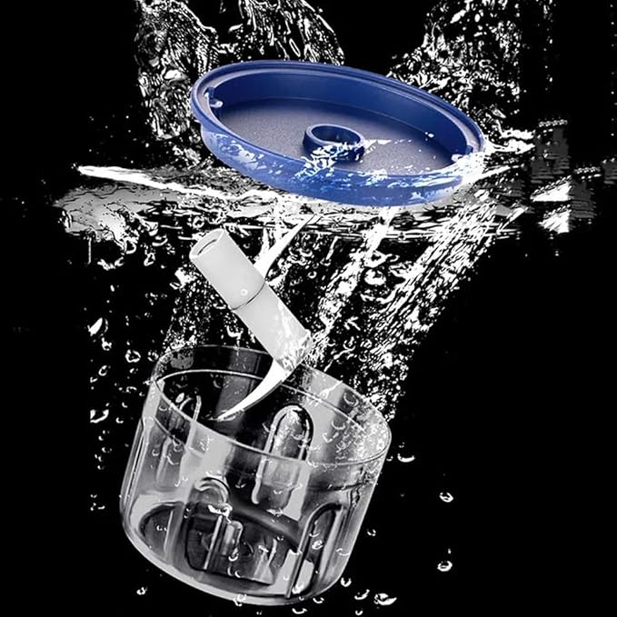 Electric Garlic Chopper, Mini Portable Veggie Chopper, 2026 New Small Garlic Chopper Mincer, USB Rechargeable, Wireless Veggie Grinder, For Mashing Onion, Garlic, Chili, Ginger (White, 4 blades)