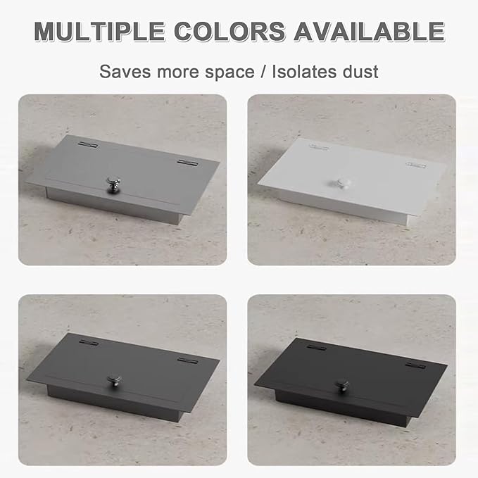 304 Stainless Steel Bin Cover, Countertop Trash can Lid, with a Central Pivot, the Lid can be Lifted, for Kitchen Cabinet, Bar & Bathroom(Gray)