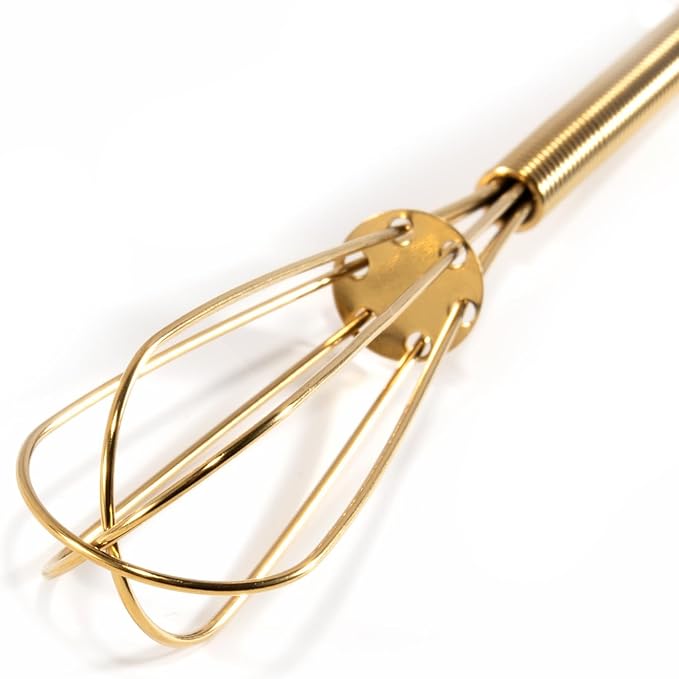 GEPOR Mini Whisks 5 inch 4Pcs Gold