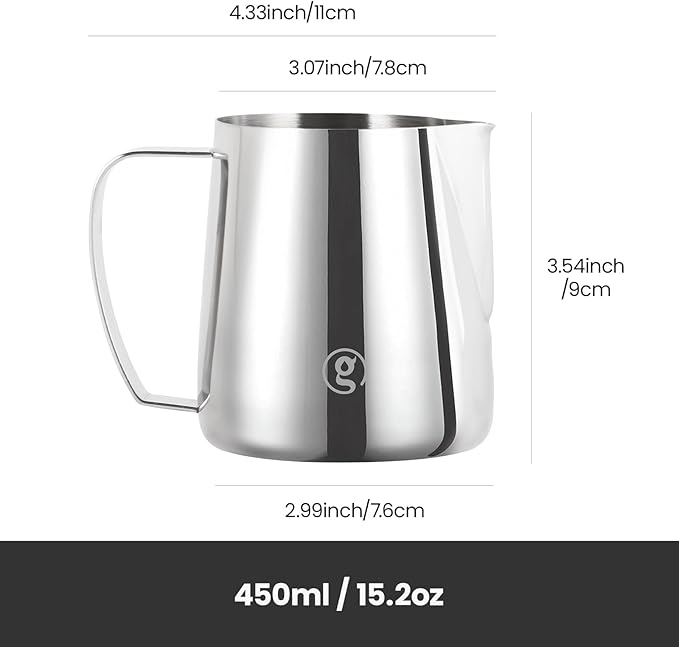 Gemilai Espresso Machine & Coffee Grinder& Milk Frothing Pitcher for Cappuccino, Latte