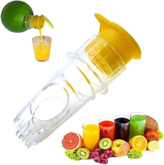 Manual Lemon Juicer Portable Mini Squeezer Citrus Reamer Hand Held Easy for Orange Limes(D)