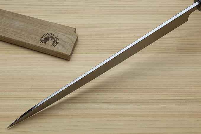 Yoshihiro Shiroko High Carbon Steel Kasumi Yanagi Magnolia Handle Sushi Sashimi Chef Knife (10.5'' (270mm))