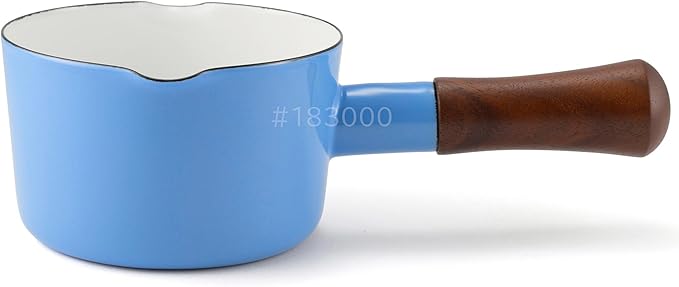 Fuji Horo NA-12M.ZB Milk Pan, 4.7 inches (12 cm), Zenith Blue, IH Compatible, Natural Series