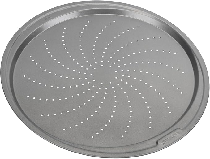 GoodCook Everyday Nonstick Steel Pizza Crisper, 13-Inch, Gray