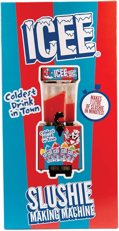 iscream Genuine ICEE Brand Counter-Top Sized ICEE Slushie Maker - Spins Your Pre-Chilled Ingredients with Your Ice into ICEE Slushies!