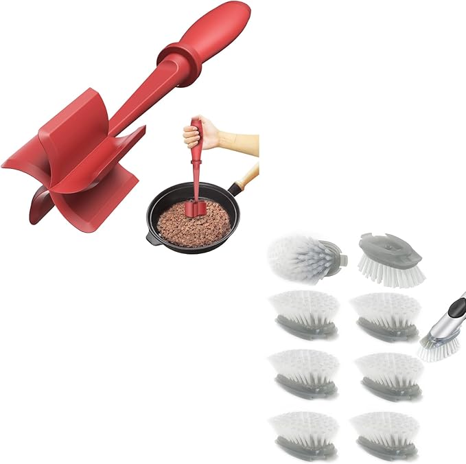 Brush Refills for OXO Dish Brush+Upgrade Meat Chopper