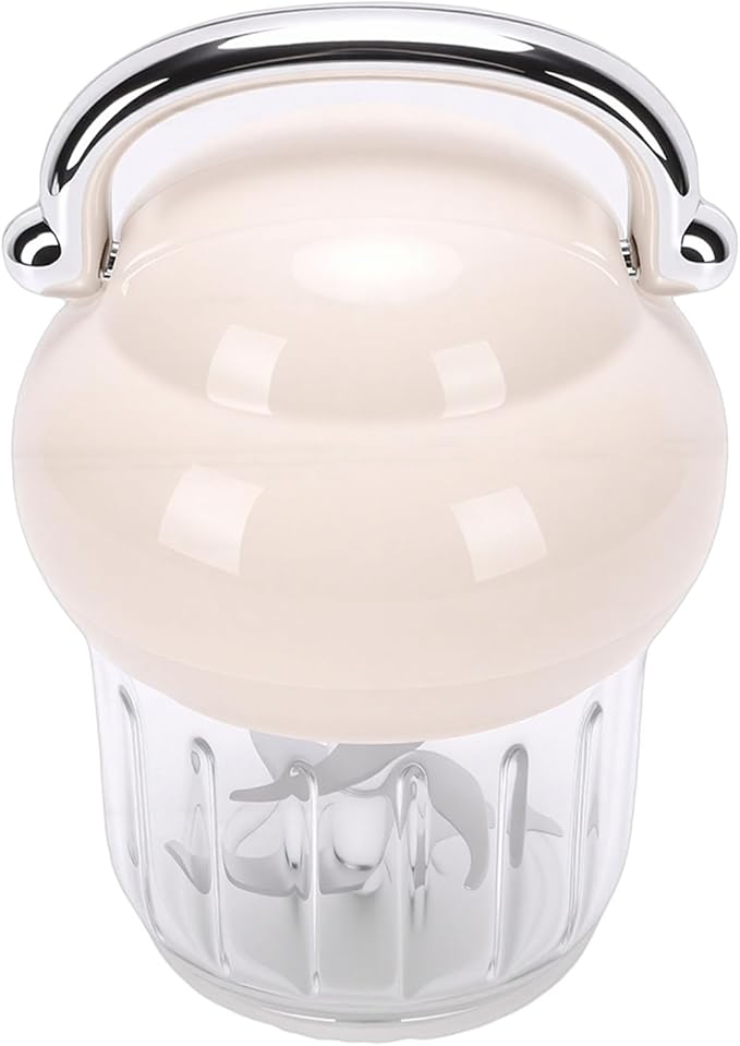 Pomya Cordless Mini Food Chopper 21000 RPM | 350ML Baby Food Processor Rechargeable USB C for Garlic Veggies