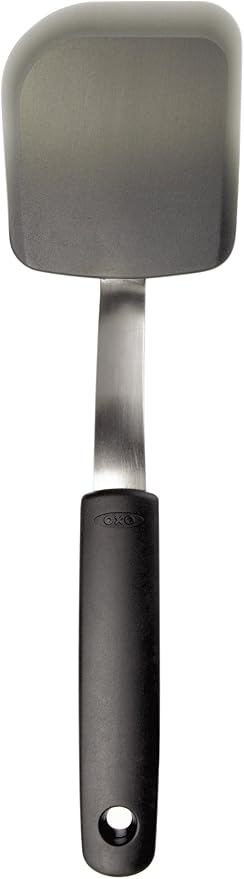 OXO Good Grips Large Cookie Scoop, Multicolor, Large & Good Grips Silicone Cookie Spatula, Gray, 3 inches