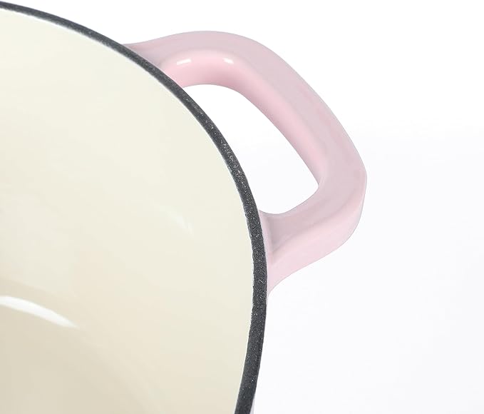 Martha Stewart Heart Shaped 4-Quart Enamel Cast Iron Dutch Oven - Pink