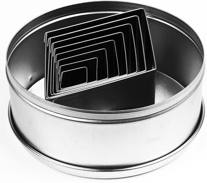 Ateco 8pc Stainless Steel Diamond Shaped Cutter Set