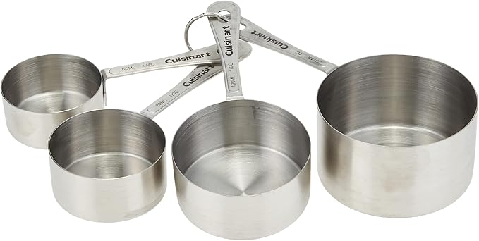 Cuisinart Stainless Steel Measuring Cups Set of 4 and Measuring Spoons Set of 4