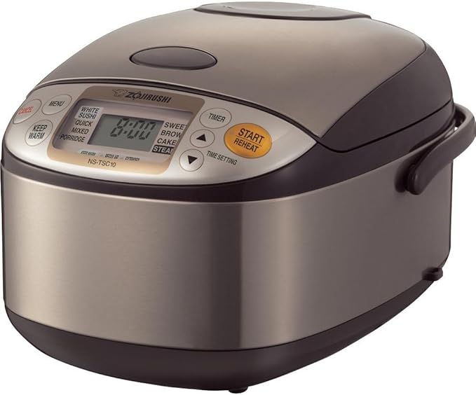 Zojirushi CD-NAC40BM Micom Water Boiler & Warmer, 4.0 Liter, Metallic Black & NS-TSC10 5-1/2-Cup (Uncooked) Micom Rice Cooker and Warmer, 1.0-Liter