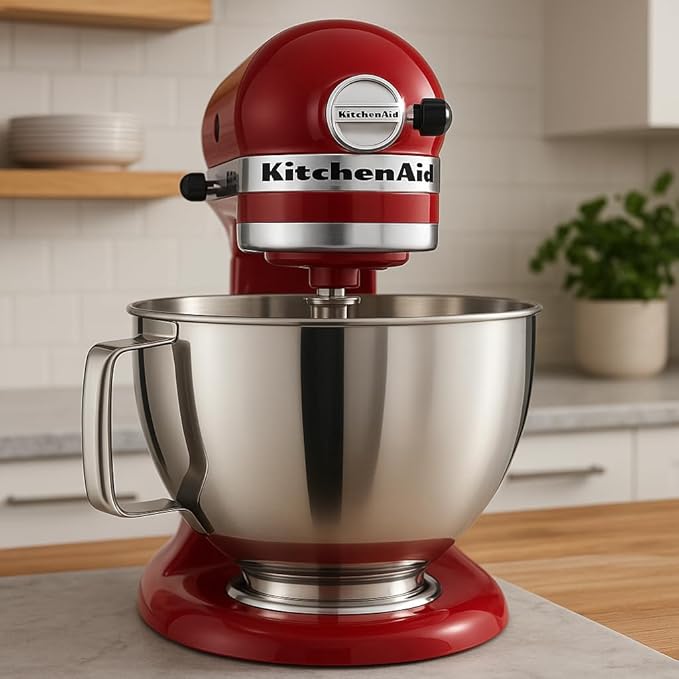 Kitchen Aid Tilt-Head Stand Mixer 4.5 Quart KSM85PBER, Empire Red