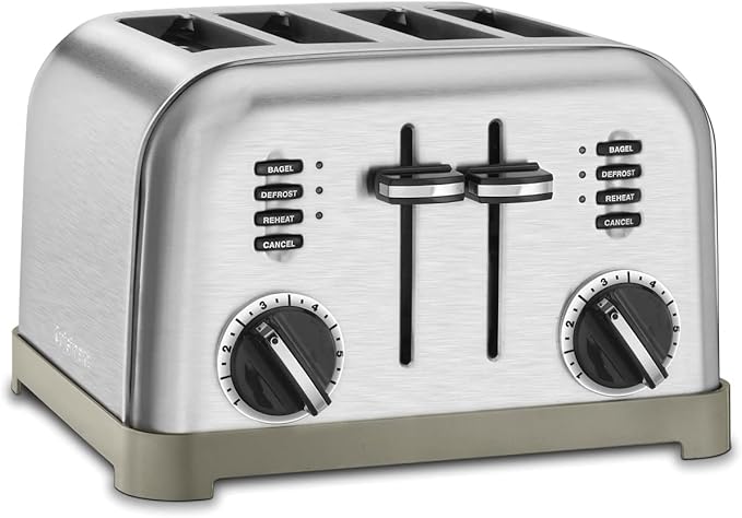 Cuisinart 8-Cup Rice Cooker and 4 Slice Toaster Oven, Brushed Stainless