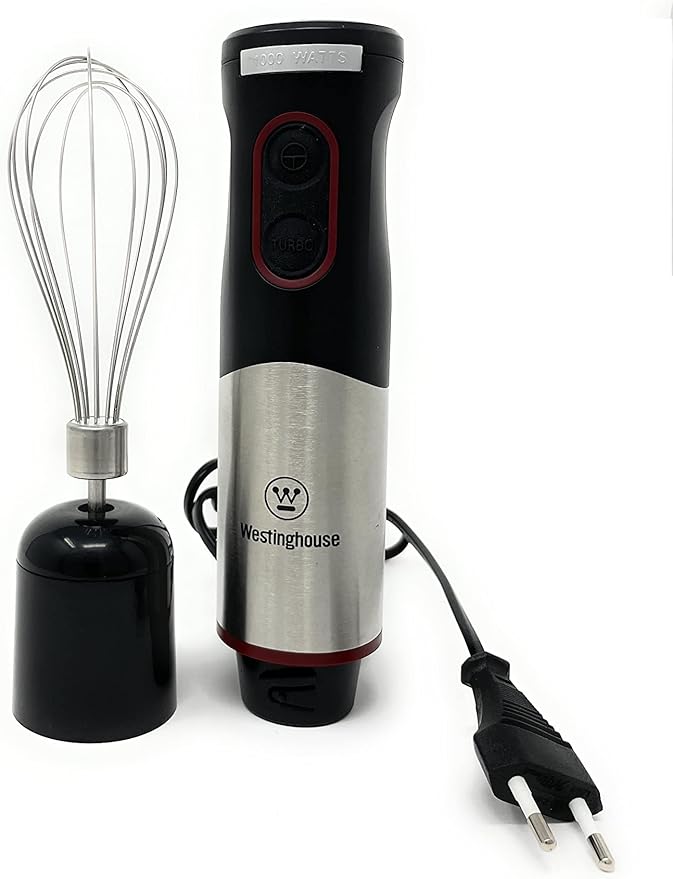220 Volt Hand Blender 1000W - 3 in 1 Hand blender includes blending shaft, 500 ml chopper bowl, 700 ml beaker and whisk-220V 240V (Not For Use In USA)