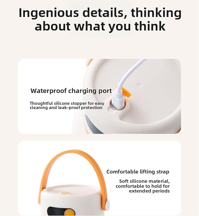 Portable Electric Juicer Cup with Zero Cord Hassle, 33 Oz Cordless Personal Juicer Cup, Digital Display Portable Juicers Blender with Stainless Steel Blades, USB-C (orange-1200ml)