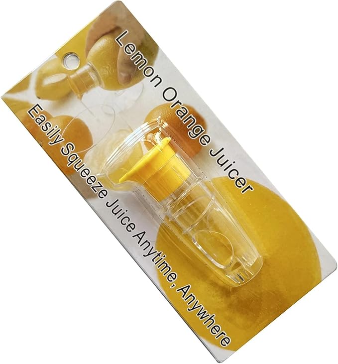 Manual Lemon Juicer Portable Mini Squeezer Citrus Reamer Hand Held Easy for Orange Limes(B)