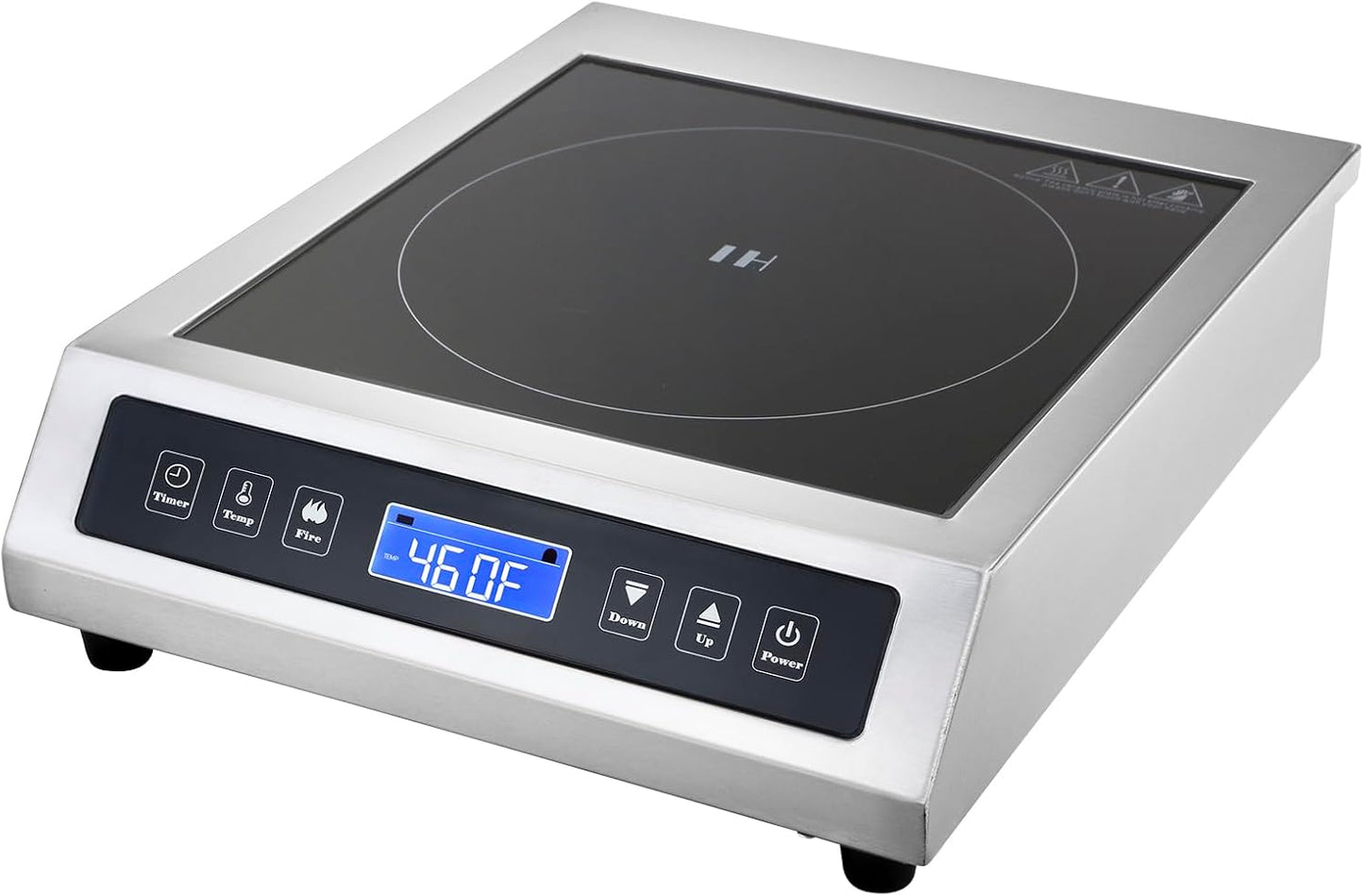 Commercial Induction Cooktop, Portable Electric Countertop Burner with Sensor Touch and LCD Screen(3500W/220V),Commercial Grade Induction cooker for Hotel Restaurant School