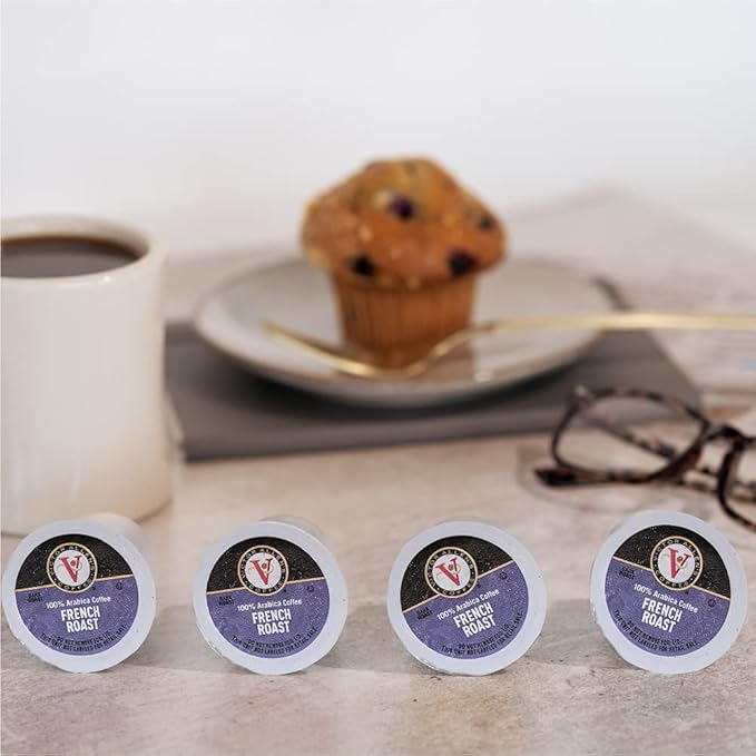 Victor Allen's Coffee French Roast, Dark Roast, 80 Count, Single Serve Coffee Pods for Keurig K-Cup Brewers (Pack of 3)