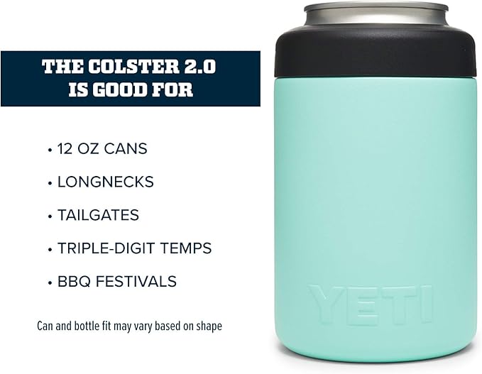 YETI Rambler 12 oz. Colster Can Insulator for Standard Size Cans, Seafoam (NO CAN INSERT)