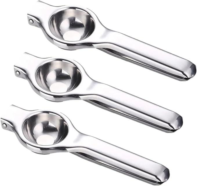 Stainless Steel Manual Juicer Processor Lemon Squeezer Orange Fruit Household Clip Pressing Kitchen Accessories(3PCS)