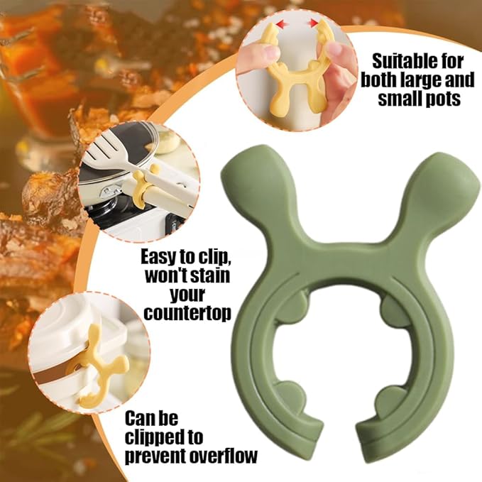 Multifunction Silicone Pot Handle Spatula Rack Instant Utensil Holder Spoon Rest Kitchen Accessories Collection Gadgets Holders Parts Ceramic Utensils Set for Cooking Countertop Organizer