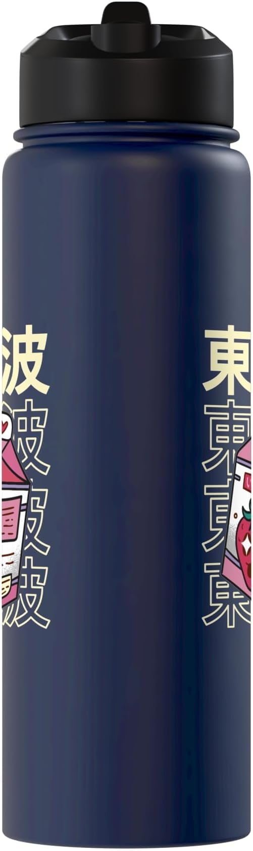 Japanese Strawberry Milk Carton Kawaii Aesthetic Anime Stainless Steel Insulated Water Bottle
